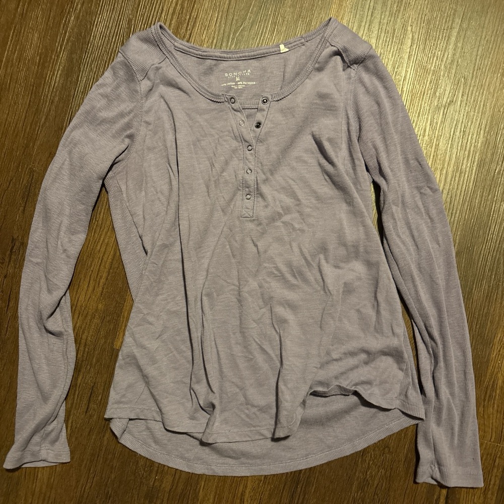 Soft Lilac Long Sleeve Top